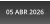 05 ABR 2026