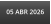 05 ABR 2026