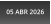 05 ABR 2026