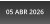 05 ABR 2026